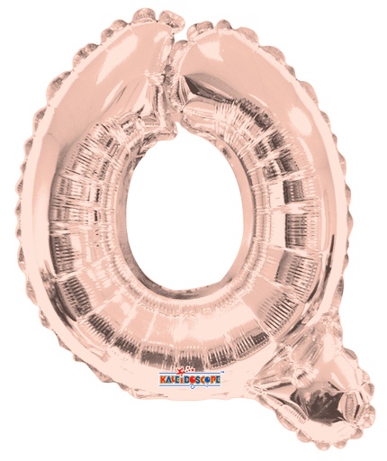 [15666-14] 14" Letter Q Rose Gold Kaleidoscope