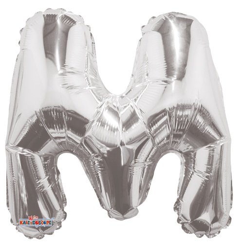 [34905-14] 14" Letter M Silver Kaleidoscope
