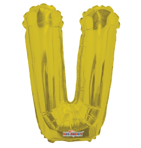 [35090-14] 14" Letter V Gold
