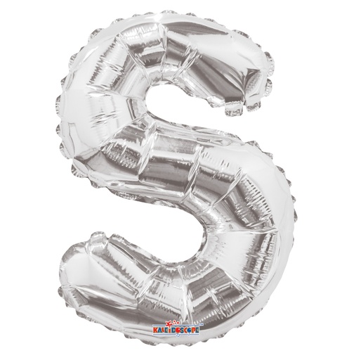 [34912-14] 14" Letter S Silver Kaleidoscope