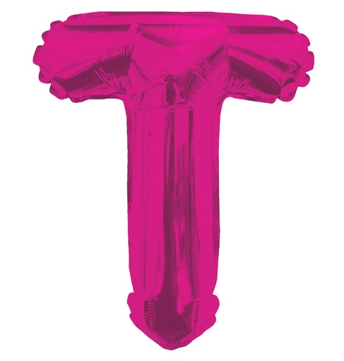 [34816-14] 14" Letter T Hot Pink Kaleidoscope