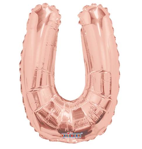 [15670-14] 14" Letter U Rose Gold