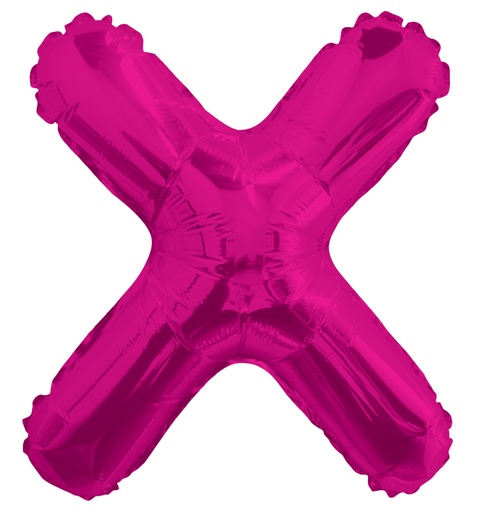 [34819-14] 14" Letter X Hot Pink Kaleidoscope