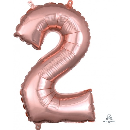 [37487] 16" Anagram Number 2 Rose Gold