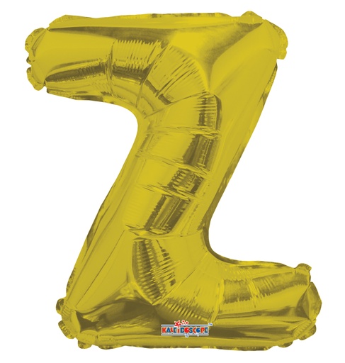 [3594-14] 14" Letter Z Gold Kaleidoscope