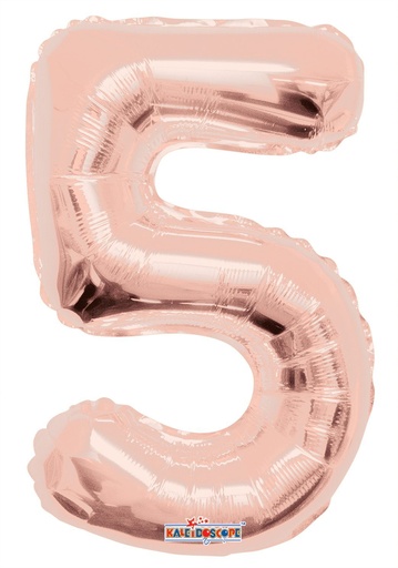 [109529] 14" Number 5 Rose Gold