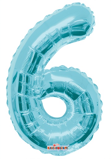 [35043-14] 14" Number 6 Light Blue