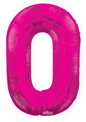 [19672-34] 34" Number 0 Pink Kaleidoscope