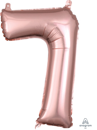 [37492] 16" Number 7 Rose Gold Anagram