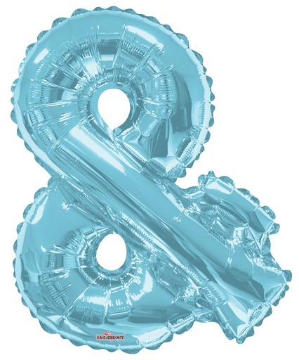 [15308-14] 14" Symbol Ampersand & Light Blue Kaleidoscope