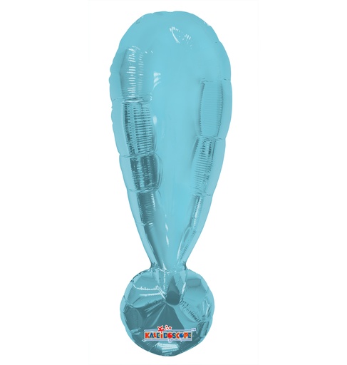 [15322-14] 14" Exclamation Point Light Blue Kaleidoscope