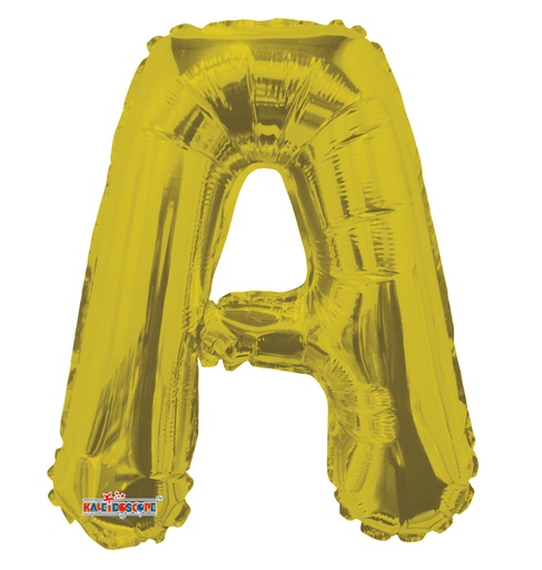 [35068-14] 14" Letter A Gold Kaleidoscope