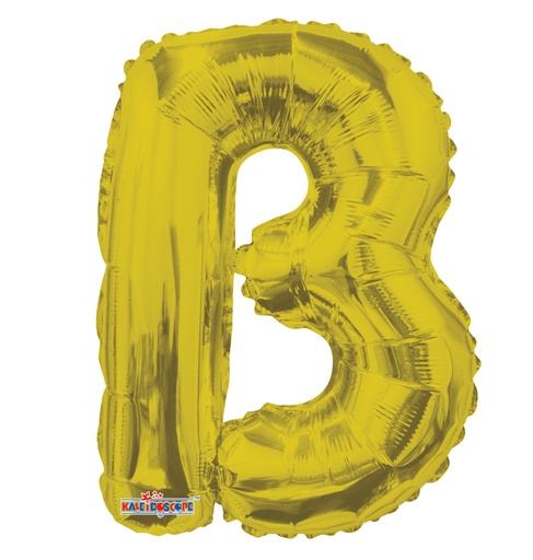 [35069-14] 14" Letter B Gold Kaleidoscope