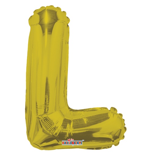 [35079-14] 14" Letter L Gold Kaleidoscope