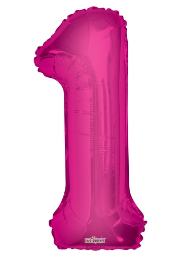 [19673-34] 34" Number 1 Pink Kaleidoscope