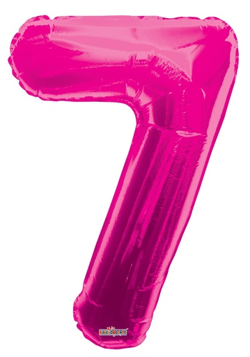 [19679-34] 34" Number 7 Pink Kaleidoscope