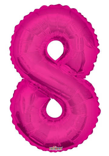 [19680-345] 34" Number 8 Pink Kaleidoscope