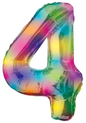 [16377-34] 34" Number 4 Rainbow Kaleidoscope