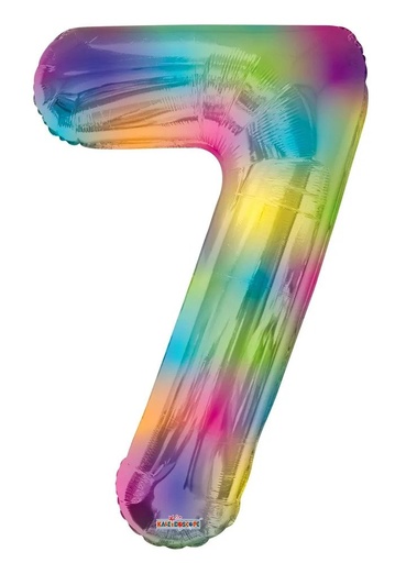 [16380-34] 34" Number 7 Rainbow Kaleidoscope