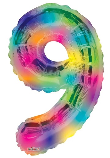 [16382-34] 34" Number 9 Rainbow Kaleidoscope