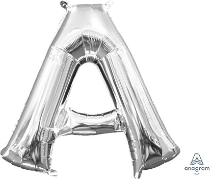 [33011] 16" Letter A Silver Anagram