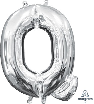 [33044] 16" Letter Q Silver Anagram