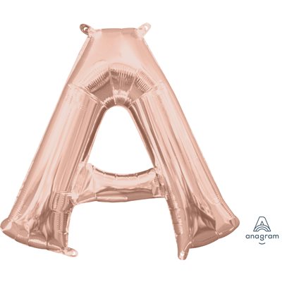 [37452] 16" Letter A Rose Gold Anagram