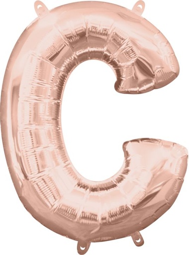 [37454] 16" Letter C Rose Gold Anagram