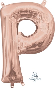 [37467] 16" Letter P Rose Gold Anagram