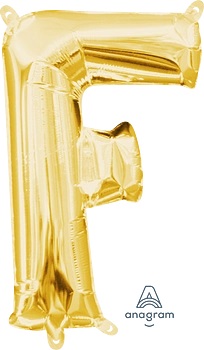 [33022] 16" Letter F Gold Anagram