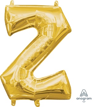[33063] 16" Gold Letter Z