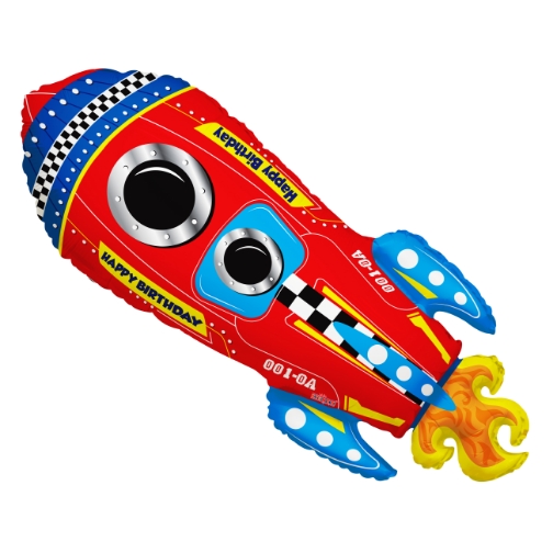[159353] 28" Birthday Rocket Ship