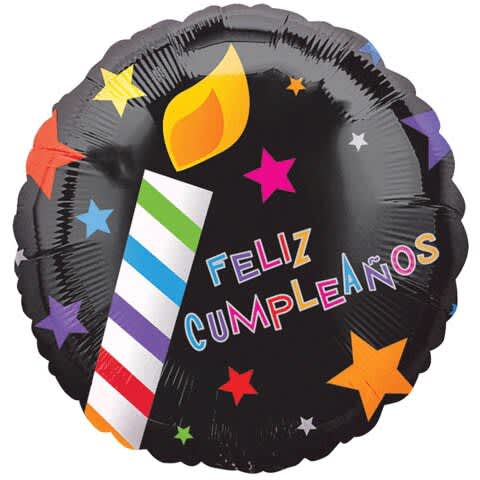 [15622] 18" Feliz Cumpleaños Candle