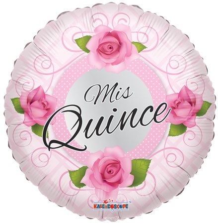 [194953] 18" Mis Quince Floral Heart