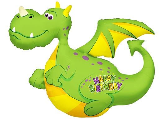 [159343] 36" Happy B'day Dragon