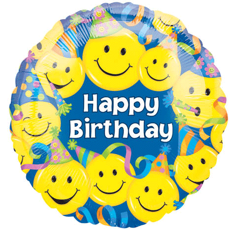 [135518] 18" Happy Birthday Smiles