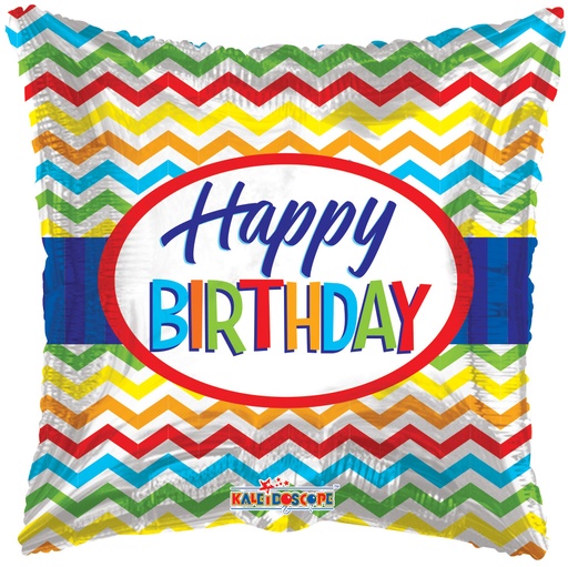[15817-18] 18" Chevron Birthday