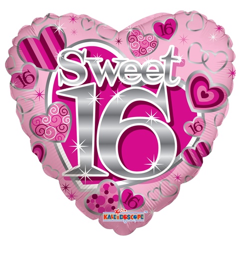 [191853] 18" Sweet 16th Pink