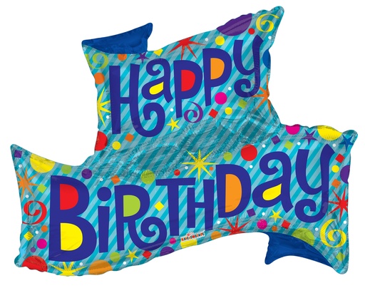 [15457-36] 36" Birthday Banner Shape