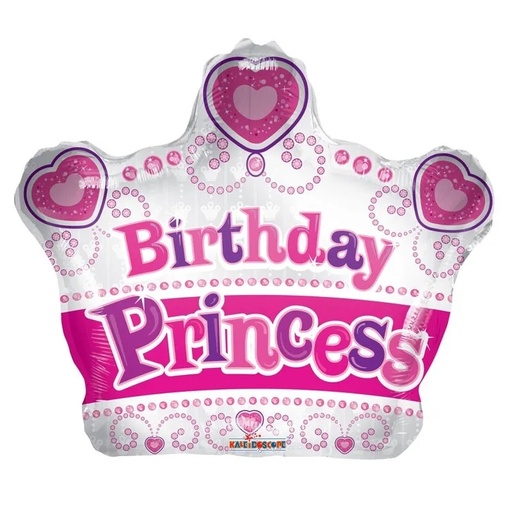 [15103-18] 18" Birthday Princess Crown Shape