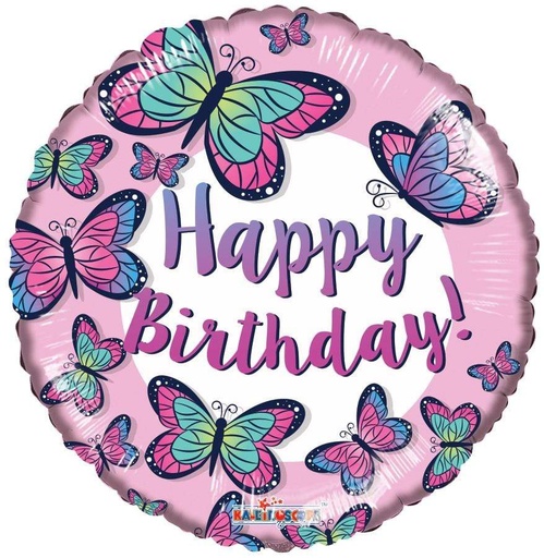 [158423] 18" Birthday Butterflies