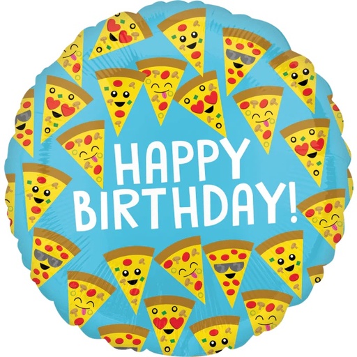 [103462] 18" Happy Birthday Pizza Slices