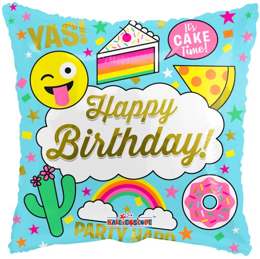 [154403] 18" Square Birthday Juvenile