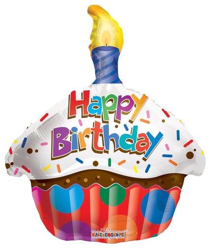 [19471-18] 18" Birthday Cupcake