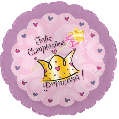 [114105] 18" Feliz Cumpleaños Princesa!