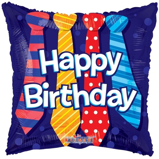 [151333] Balloon-Happy Birthday Tie