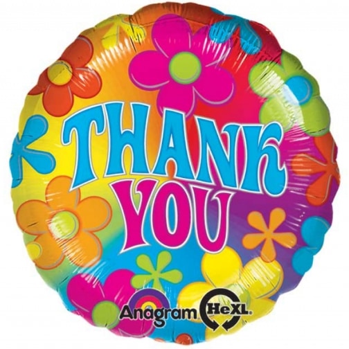 [07068] 18" Thank You Groovy Flowers