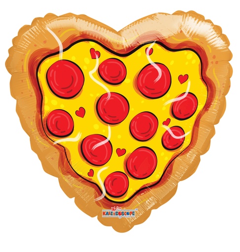 [15996-18] 18" Pizza Heart  Balloon