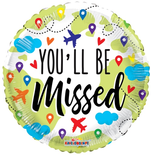 [16139-18] 18" You'll Be Missed balloon