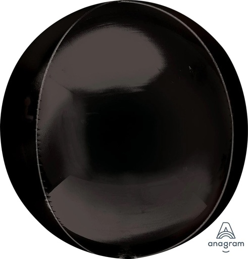 [40796] 21" Orbz Jumbo Black Balloons